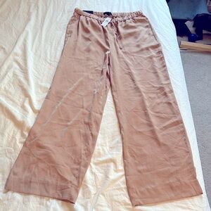 Women's Light Pink Wide-Leg Pants